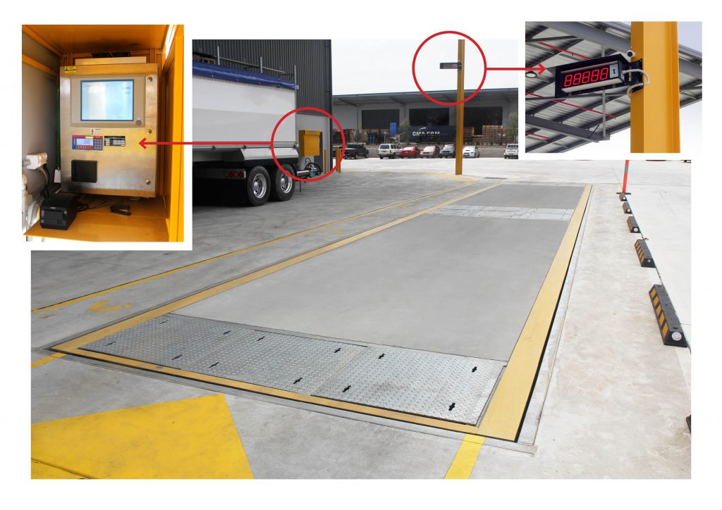 Example of how they calibrate weighbridge 
